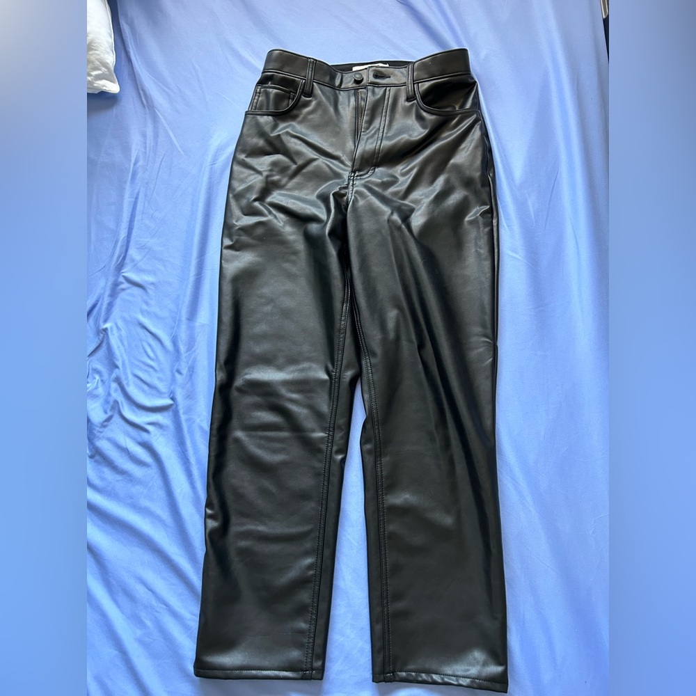Abercrombie & Fitch Curve Love Vegan leather pants
